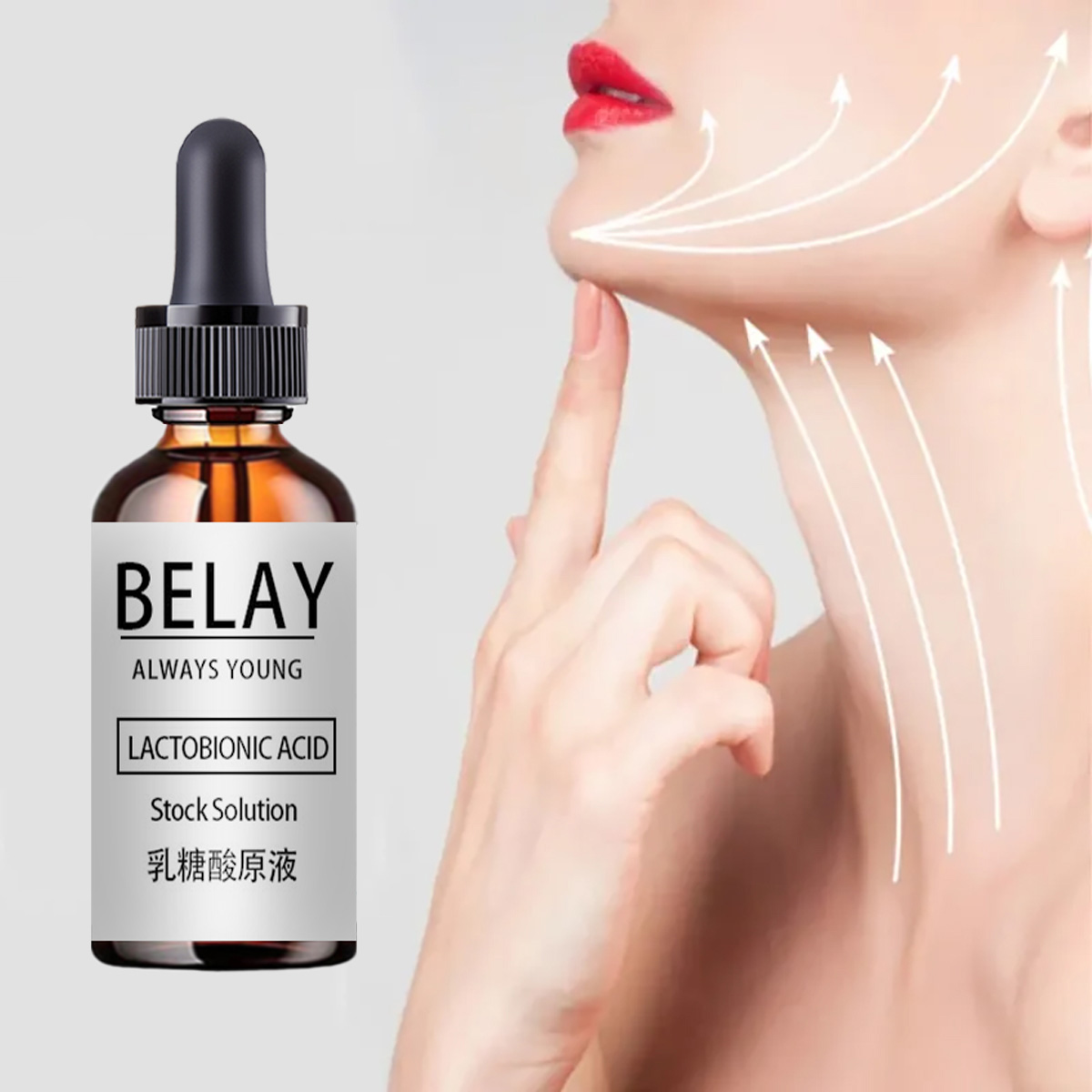 Silk Press Serum - Acido lattobionico Ridurre i pori Siero