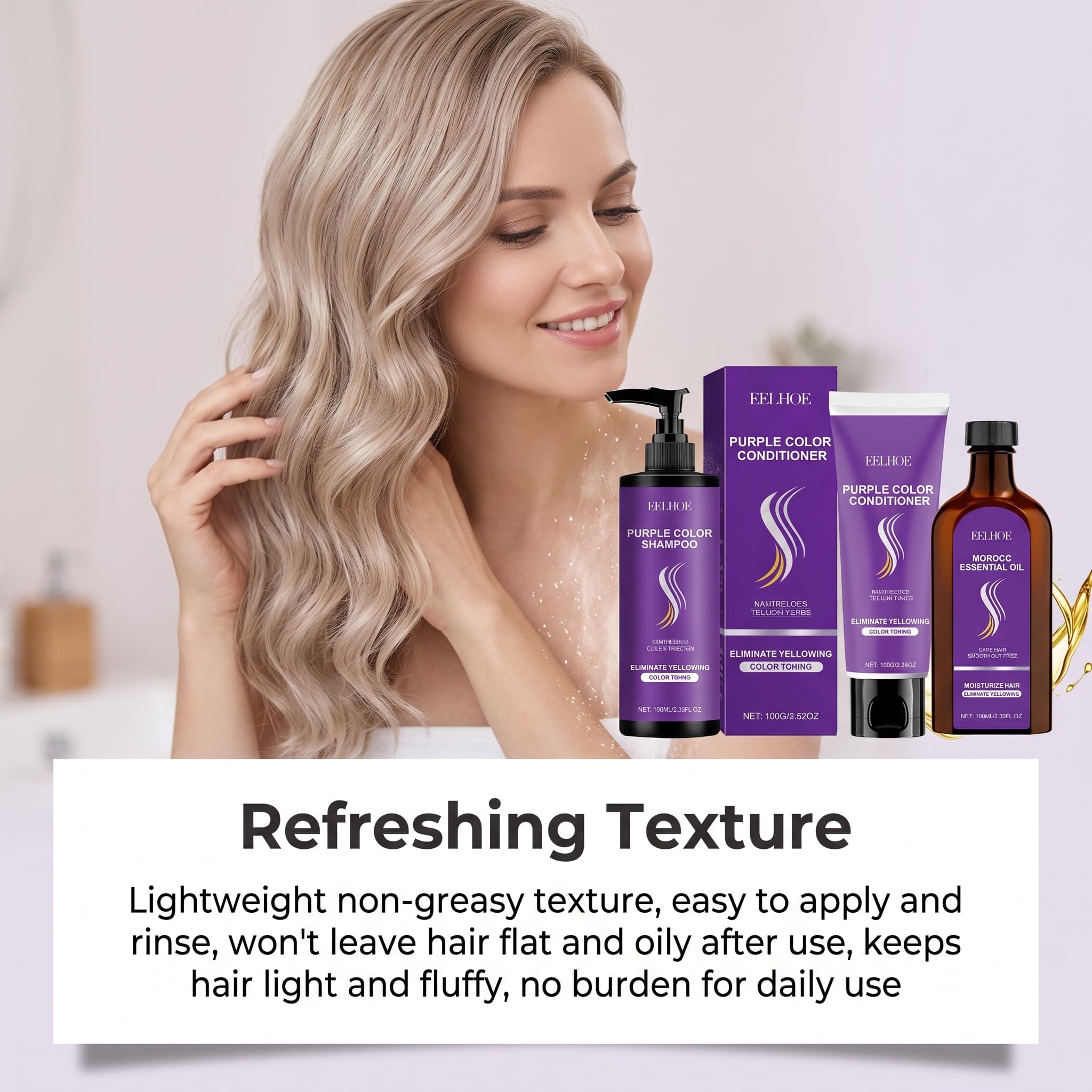 Set Shampoo Viola con Balsamo, - Hair Care Conditioner recensione e prezzo